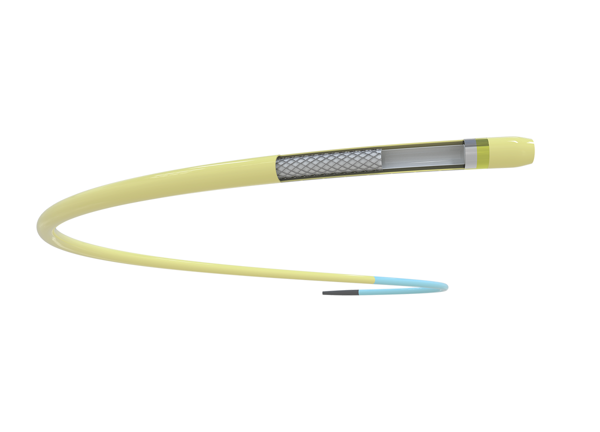 Microcatheter Swan Neck Tip,  150cm, 2.4F-2.8F, 75cm Hydrophilic Coating