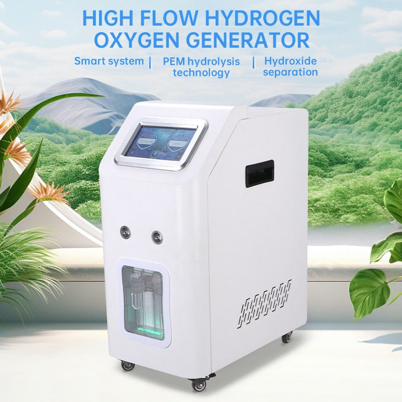 High-Flow Hydrogen–Oxygen Generator — up to 3,000 mL/min PEM