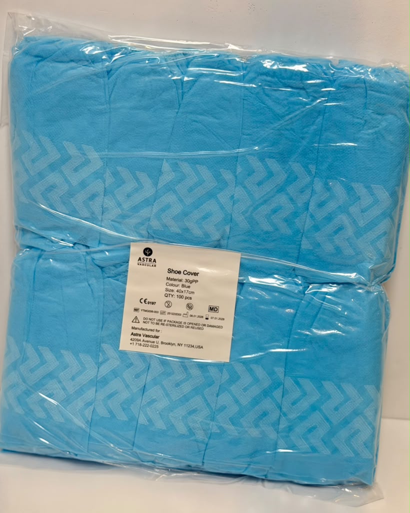Disposable shoe covers, pack of 100 — Astra Vascular