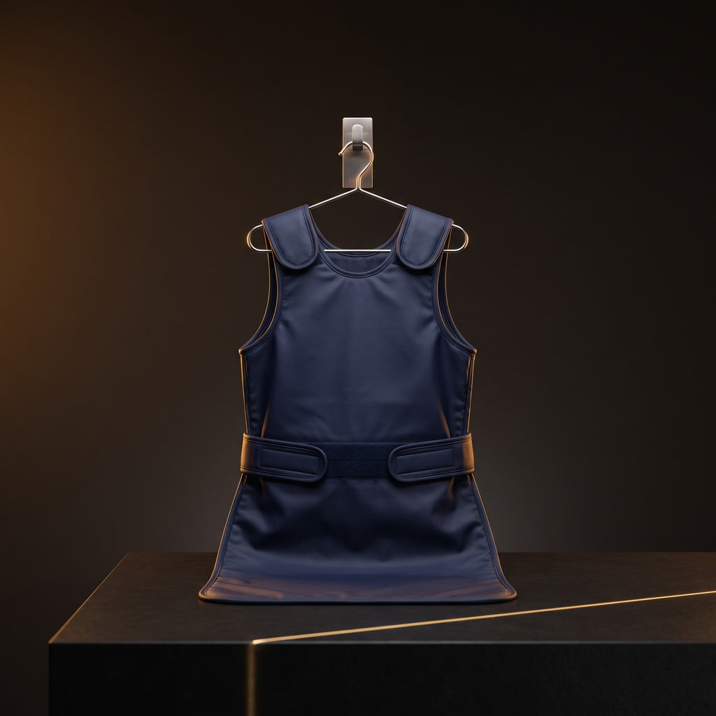 Radiation Protection Apron, 0.5 mm Pb Front — studio hero on dark charcoal