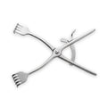 Travers Self-Retaining Retractor, 21.6 cm, 4 x 5 Sharp — front view on white